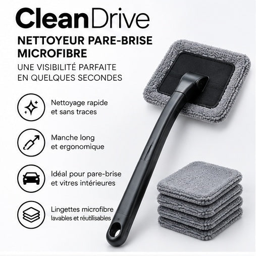 CleanDrive - Nettoyeur pare-brise microfibre 1