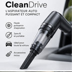CleanDrive - aspirateur auto puissant et compact