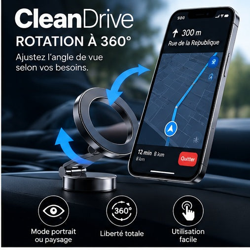 CleanDrive - Support téléphone magnétique 3